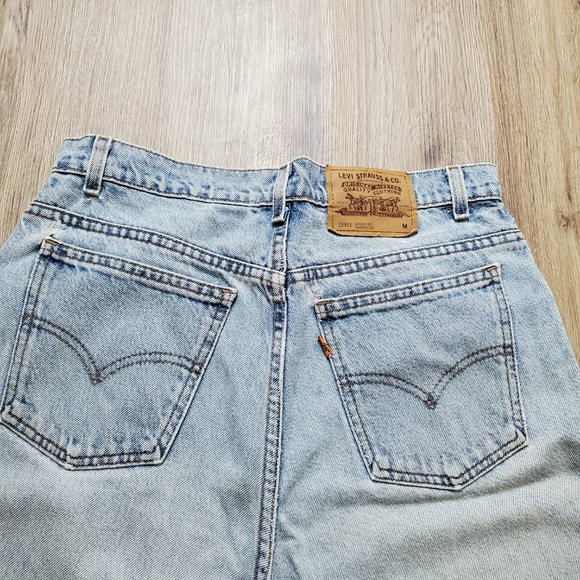 Vintage Levi's 921 Orange Tab Wm's 14 Med High Waist Nineties Distressed Jeans. - Picture 8 of 13